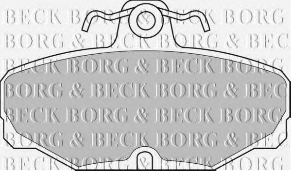 BORG & BECK BBP1302 Комплект тормозных колодок, дисковый тормоз
