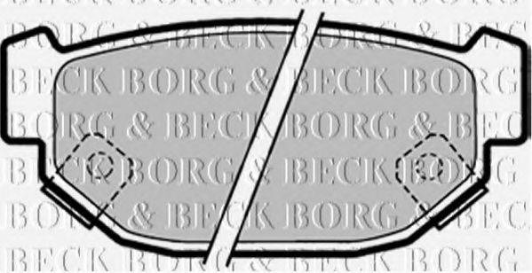 BORG & BECK BBP1322 Комплект тормозных колодок, дисковый тормоз