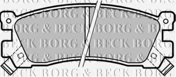 BORG & BECK BBP1328 Комплект тормозных колодок, дисковый тормоз