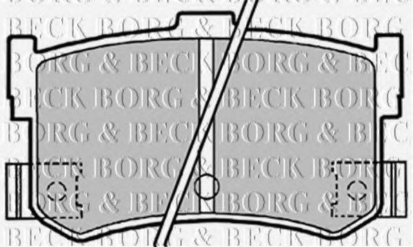 BORG & BECK BBP1413 Комплект тормозных колодок, дисковый тормоз