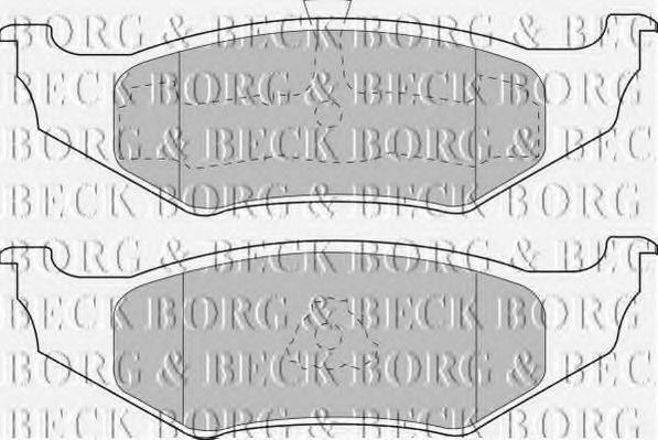 BORG & BECK BBP1450 Комплект тормозных колодок, дисковый тормоз