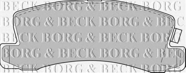 BORG & BECK BBP1477 Комплект тормозных колодок, дисковый тормоз