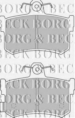 BORG & BECK BBP1482 Комплект тормозных колодок, дисковый тормоз