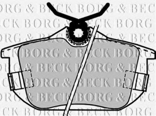 BORG & BECK BBP1488 Комплект тормозных колодок, дисковый тормоз