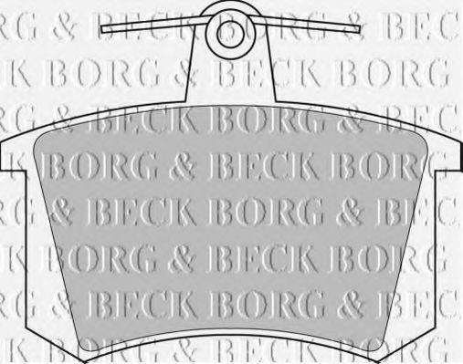 Комплект тормозных колодок, дисковый тормоз BORG & BECK BBP1503