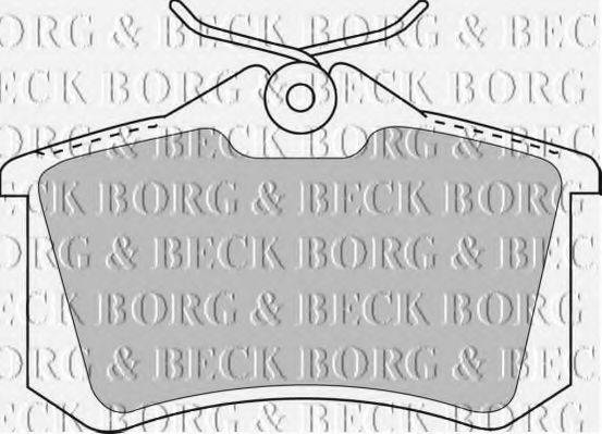 BORG & BECK BBP1512 Комплект тормозных колодок, дисковый тормоз