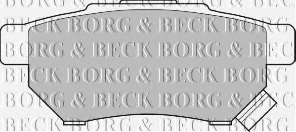 BORG & BECK BBP1526 Комплект тормозных колодок, дисковый тормоз