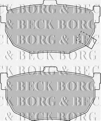 Комплект тормозных колодок, дисковый тормоз BORG & BECK BBP1527