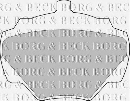 BORG & BECK BBP1528 Комплект тормозных колодок, дисковый тормоз