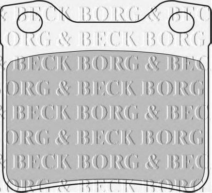 BORG & BECK BBP1537 Комплект тормозных колодок, дисковый тормоз