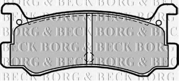 BORG & BECK BBP1540 Комплект тормозных колодок, дисковый тормоз