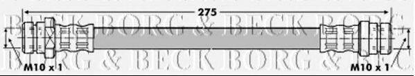 BORG & BECK BBH7014 Тормозной шланг