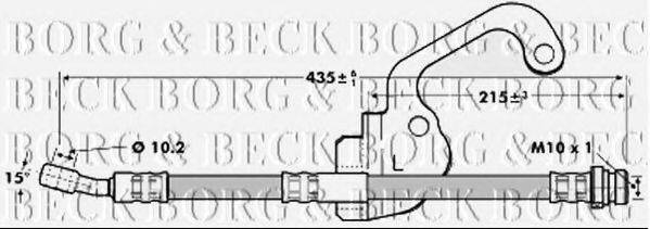 BORG & BECK BBH7055 Тормозной шланг