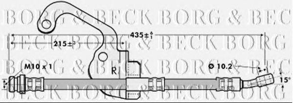 Тормозной шланг BORG & BECK BBH7056