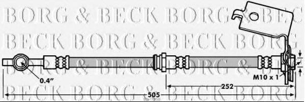 Тормозной шланг BORG & BECK BBH7058