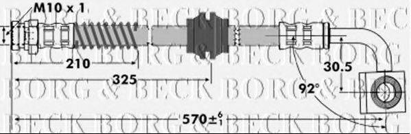 BORG & BECK BBH7070 Тормозной шланг