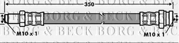 Тормозной шланг BORG & BECK BBH7072