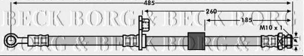 Тормозной шланг BORG & BECK BBH7112
