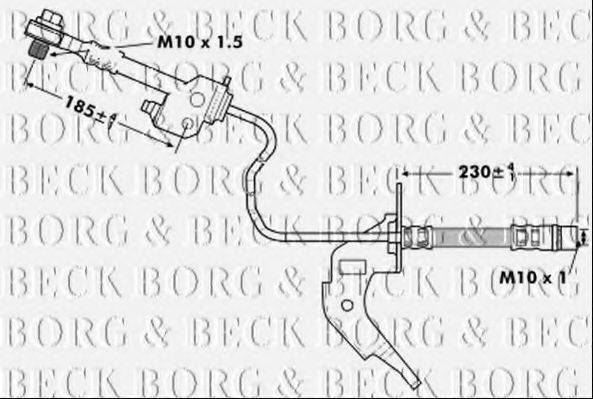 BORG & BECK BBH7122 Тормозной шланг