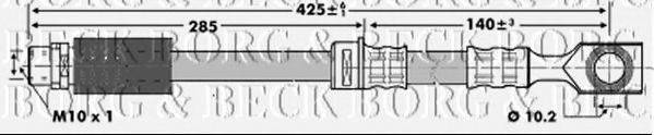 BORG & BECK BBH7124 Тормозной шланг