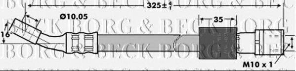 BORG & BECK BBH7129 Тормозной шланг