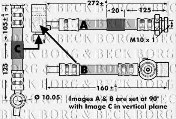 BORG & BECK BBH7149 Тормозной шланг