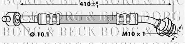 BORG & BECK BBH7156 Тормозной шланг