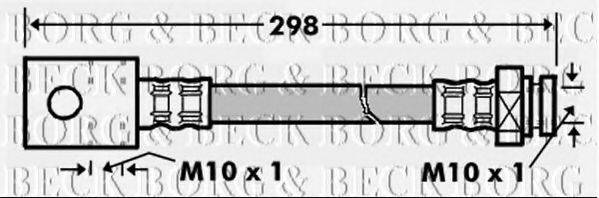 Тормозной шланг BORG & BECK BBH7163