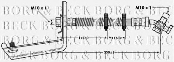 BORG & BECK BBH6804 Тормозной шланг