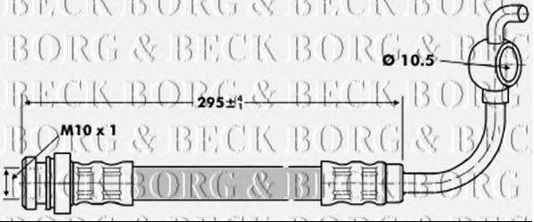 Тормозной шланг BORG & BECK BBH6808