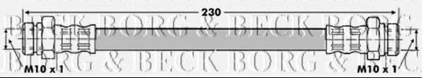 Тормозной шланг BORG & BECK BBH6815