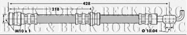 BORG & BECK BBH6816 Тормозной шланг