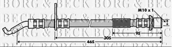 BORG & BECK BBH7329 Тормозной шланг
