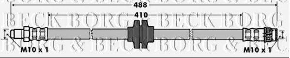 Тормозной шланг BORG & BECK BBH7364