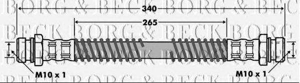 BORG & BECK BBH7454 Тормозной шланг