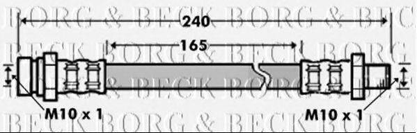 BORG & BECK BBH7507 Тормозной шланг