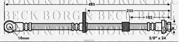 Тормозной шланг BORG & BECK BBH7554