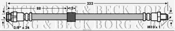 BORG & BECK BBH7556 Тормозной шланг