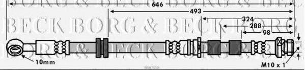 Тормозной шланг BORG & BECK BBH7558