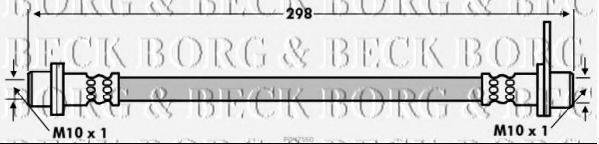BORG & BECK BBH7560 Тормозной шланг