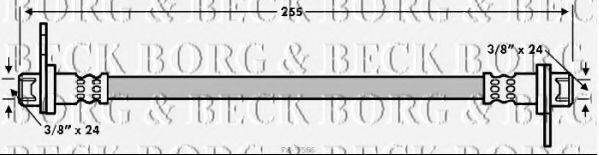 BORG & BECK BBH7566 Тормозной шланг