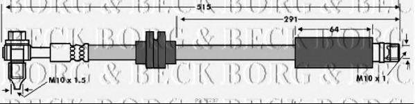 Тормозной шланг BORG & BECK BBH7737