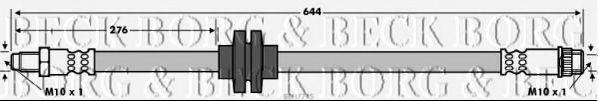 Тормозной шланг BORG & BECK BBH7745