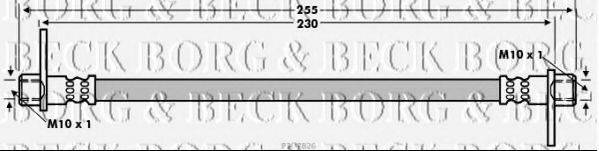 Тормозной шланг BORG & BECK BBH7826
