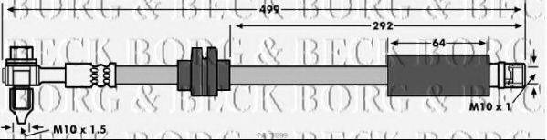BORG & BECK BBH7899 Тормозной шланг