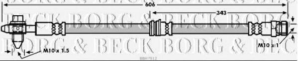 Тормозной шланг BORG & BECK BBH7912