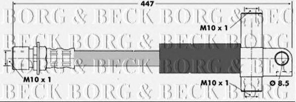 BORG & BECK BBH6167 Тормозной шланг