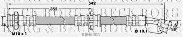 BORG & BECK BBH6305 Тормозной шланг