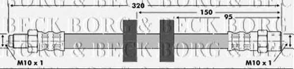 Тормозной шланг BORG & BECK BBH6416