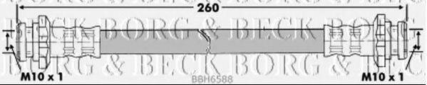 BORG & BECK BBH6588 Тормозной шланг
